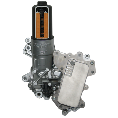 Oil filter system for Daimler M256