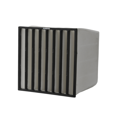 Pocket filters for gas turbines and turbomachinery