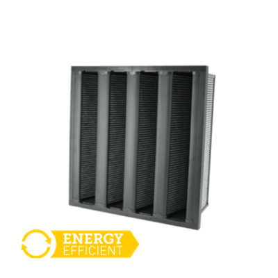 Compact filters (V-bank / header frame) - Molecular filters (AMC) - Activated Carbon Filters (AMC)