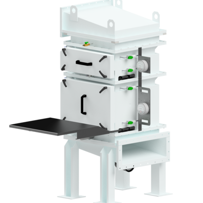 Safe Change HEPA filter housing